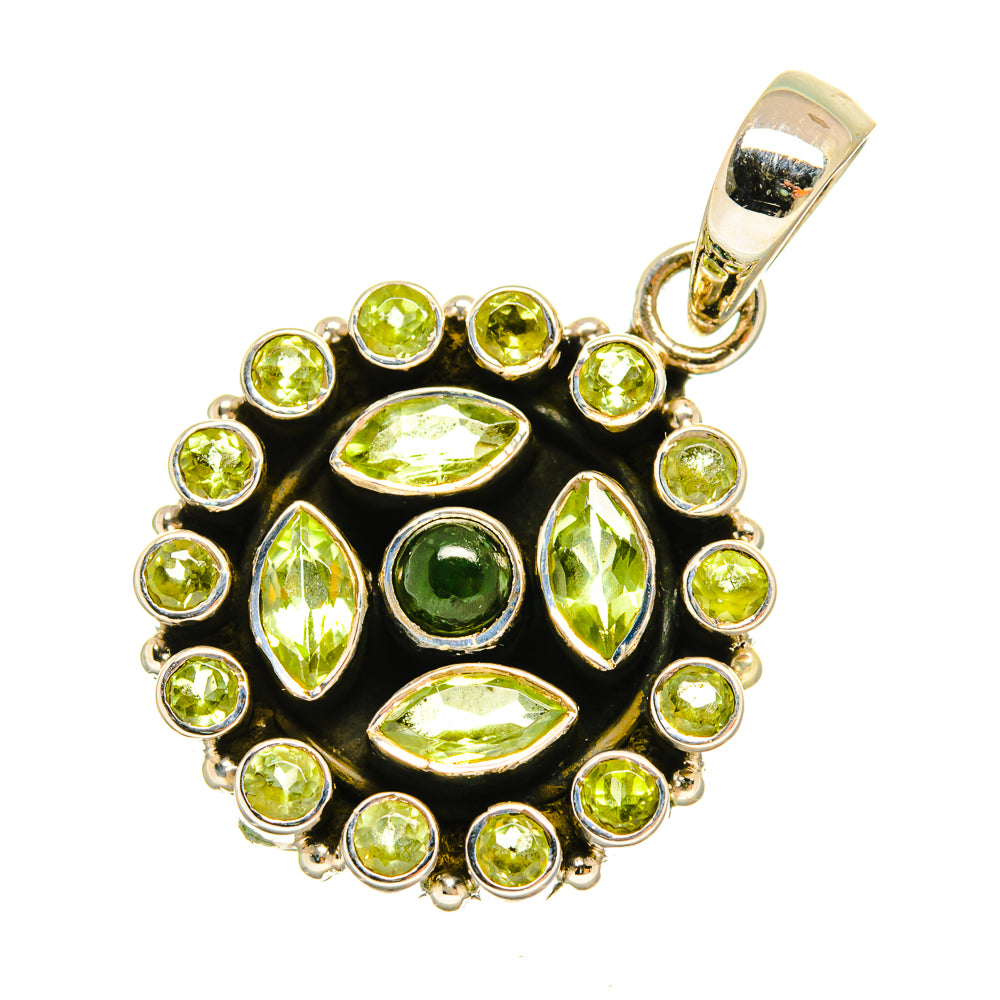 Green Tourmaline Pendants handcrafted by Ana Silver Co - PD8776