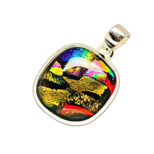 Dichroic Glass Pendants handcrafted by Ana Silver Co - PD8791