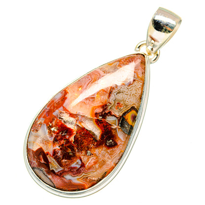 Crazy Lace Agate Pendants handcrafted by Ana Silver Co - PD8825