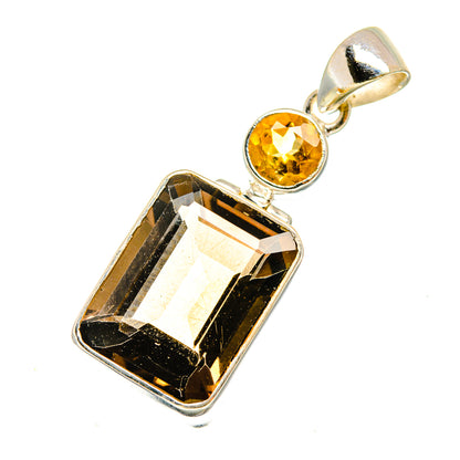 Smoky Quartz Pendants handcrafted by Ana Silver Co - PD8828