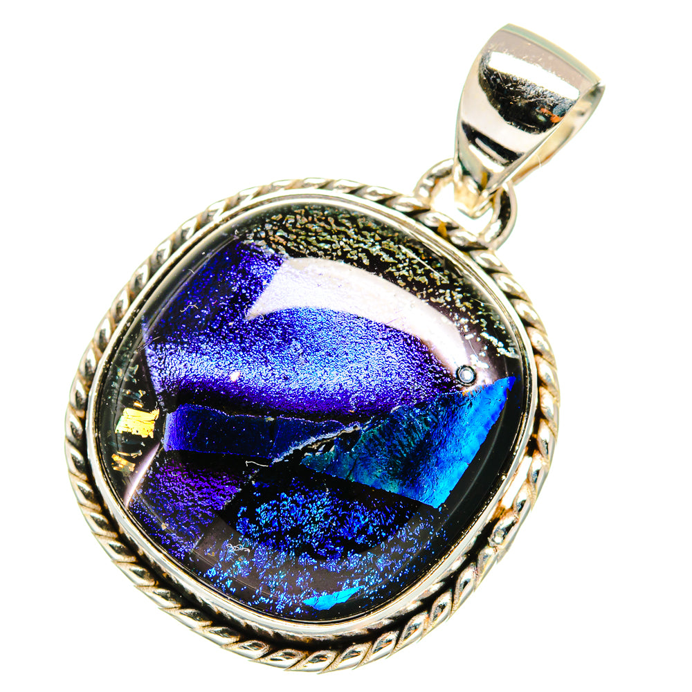 Dichroic Glass Pendants handcrafted by Ana Silver Co - PD8862