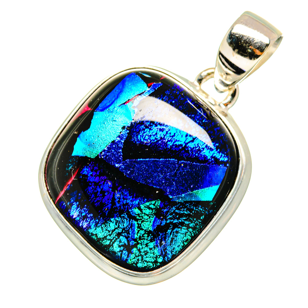 Dichroic Glass Pendants handcrafted by Ana Silver Co - PD8863