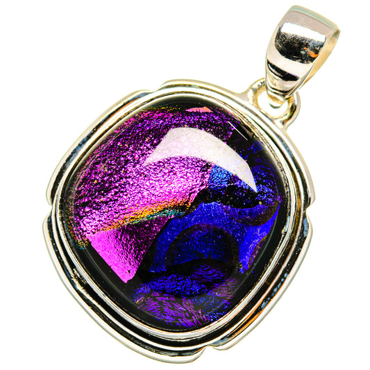 Dichroic Glass Pendants handcrafted by Ana Silver Co - PD8864