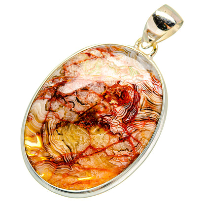 Crazy Lace Agate Pendants handcrafted by Ana Silver Co - PD8886