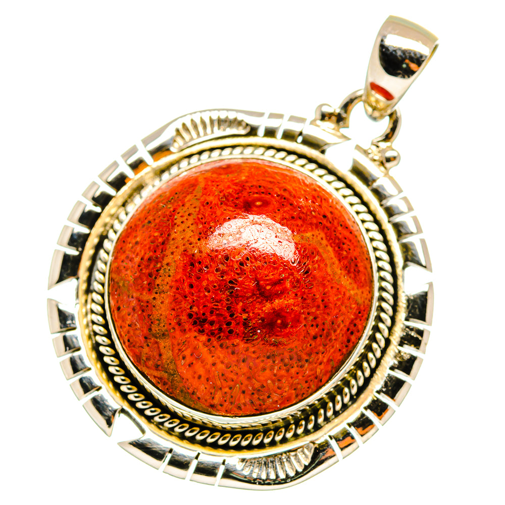 Sponge Coral Pendants handcrafted by Ana Silver Co - PD8889