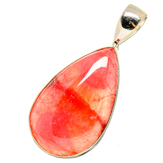 Pink Agate Pendants handcrafted by Ana Silver Co - PD8893
