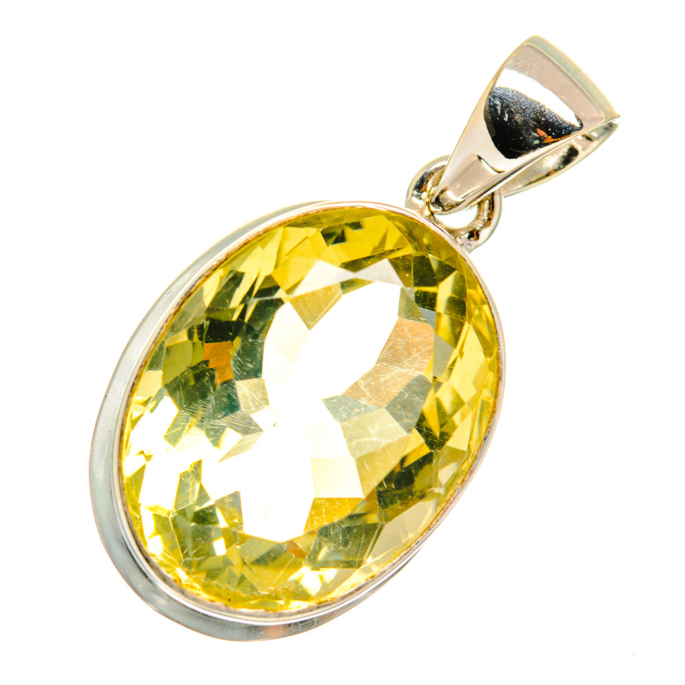 Lemon Quartz Pendants handcrafted by Ana Silver Co - PD8896