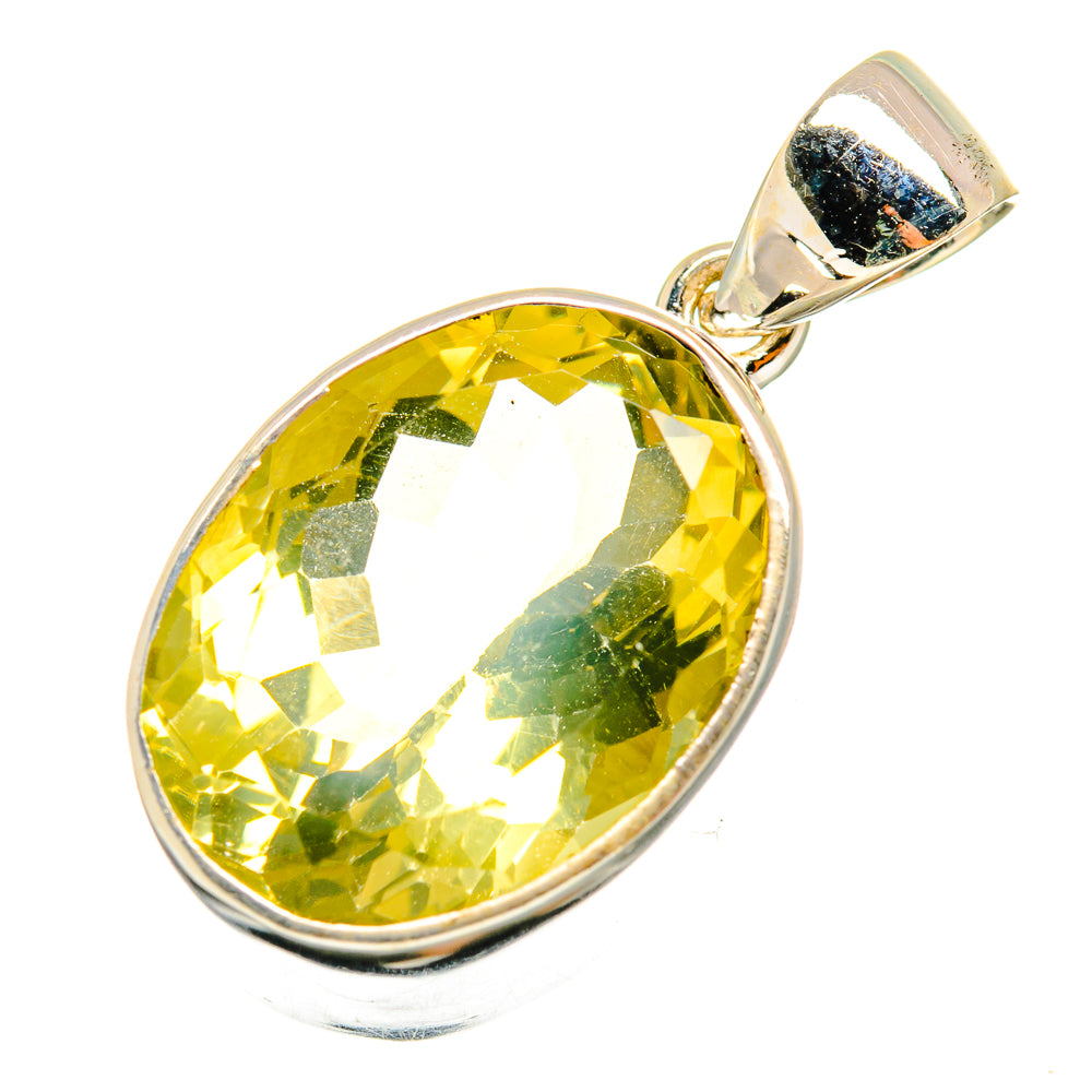 Lemon Quartz Pendants handcrafted by Ana Silver Co - PD8897