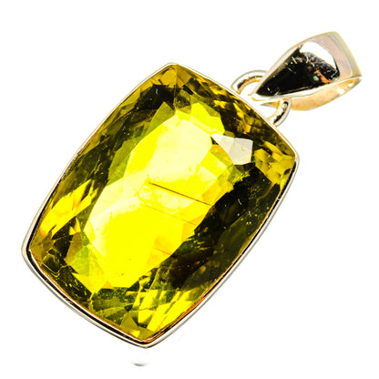 Olive Quartz Pendants handcrafted by Ana Silver Co - PD8900