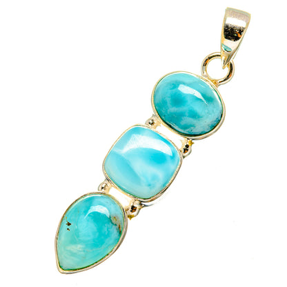 Larimar Pendants handcrafted by Ana Silver Co - PD8930