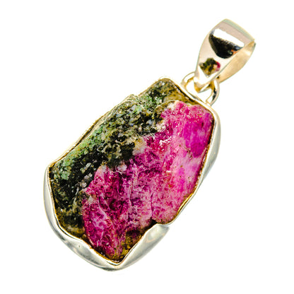 Ruby Zoisite Pendants handcrafted by Ana Silver Co - PD8967