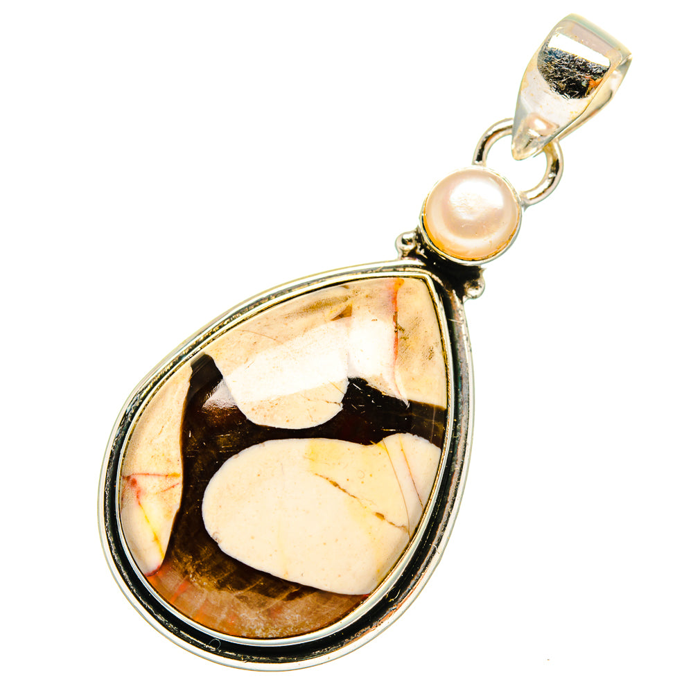 Peanut Wood Jasper Pendants handcrafted by Ana Silver Co - PD9001
