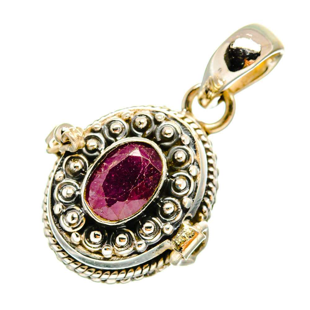 Ruby Pendants handcrafted by Ana Silver Co - PD9017
