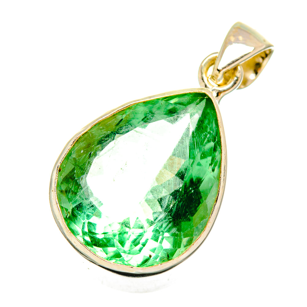 Green Fluorite Pendants handcrafted by Ana Silver Co - PD9026