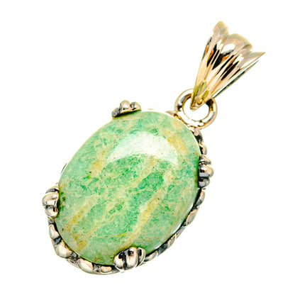 Peruvian Amazonite Pendants handcrafted by Ana Silver Co - PD9029