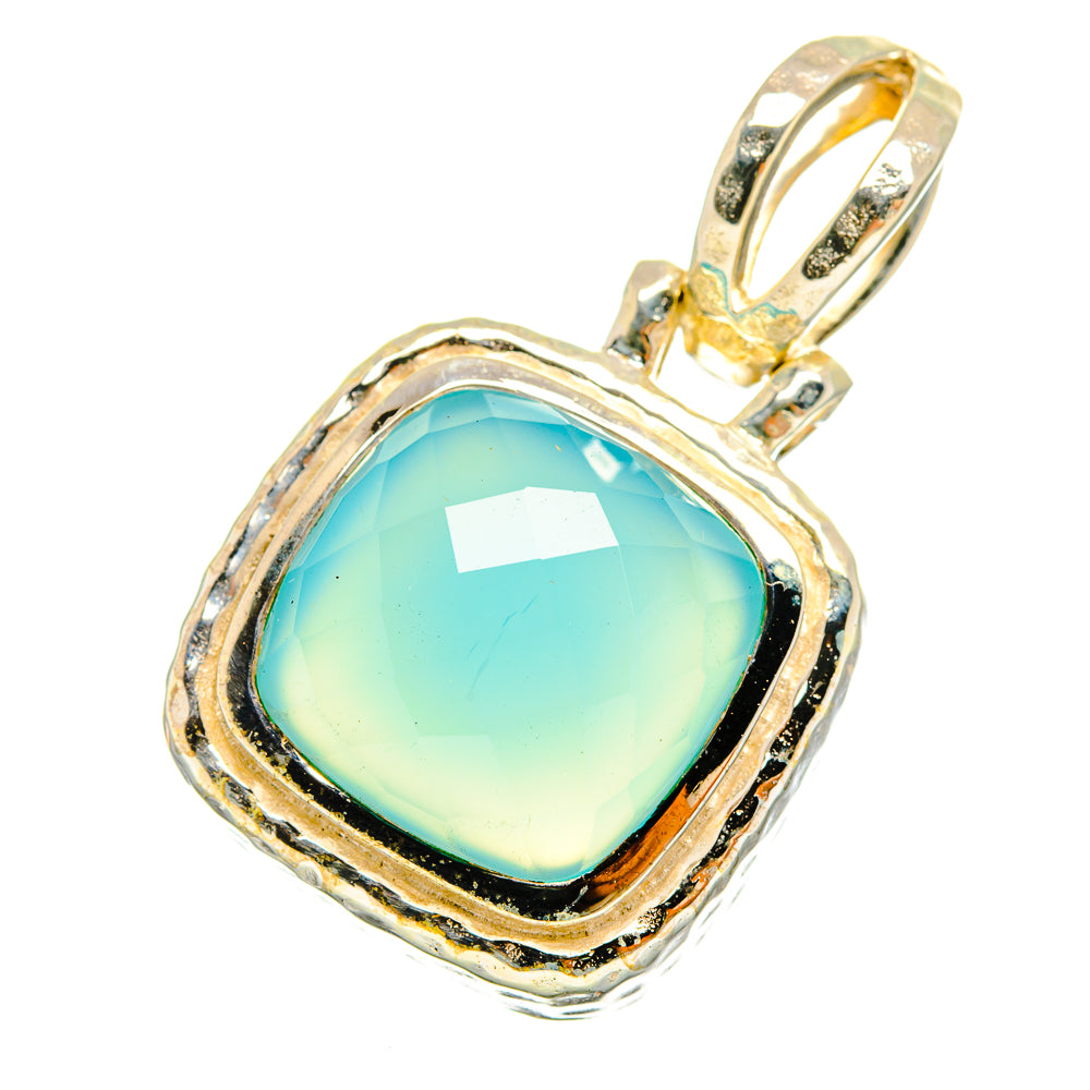 Aqua Chalcedony Pendants handcrafted by Ana Silver Co - PD9030