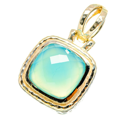 Aqua Chalcedony Pendants handcrafted by Ana Silver Co - PD9030