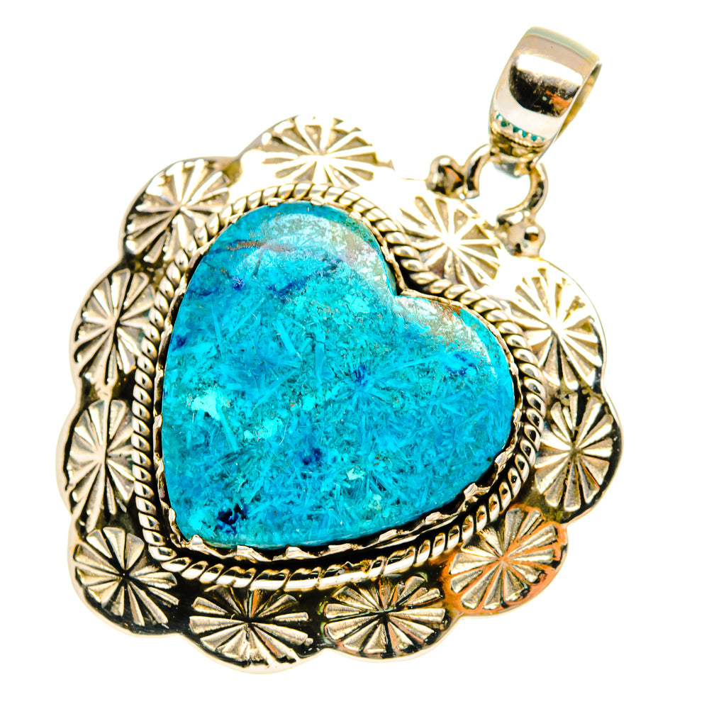 Chrysocolla Pendants handcrafted by Ana Silver Co - PD9031