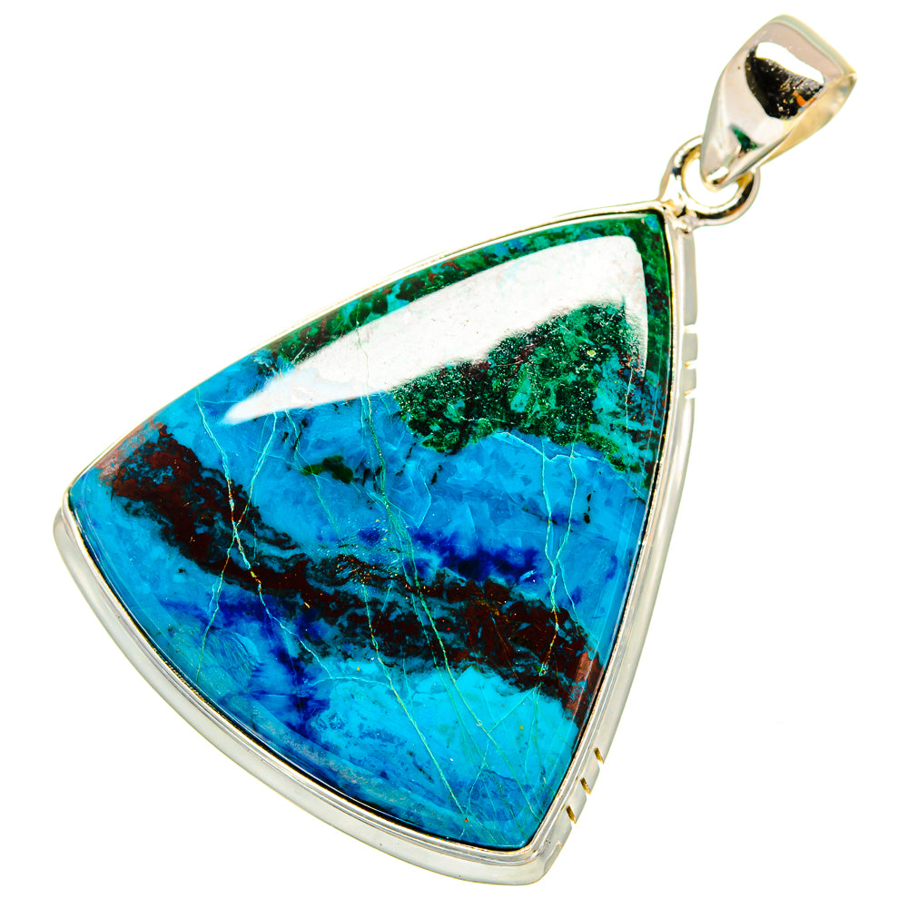 Chrysocolla Pendants handcrafted by Ana Silver Co - PD9066