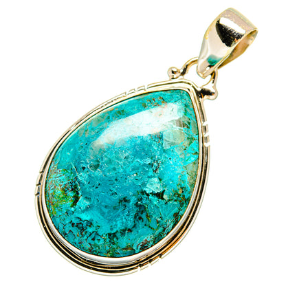 Chrysocolla Pendants handcrafted by Ana Silver Co - PD9075