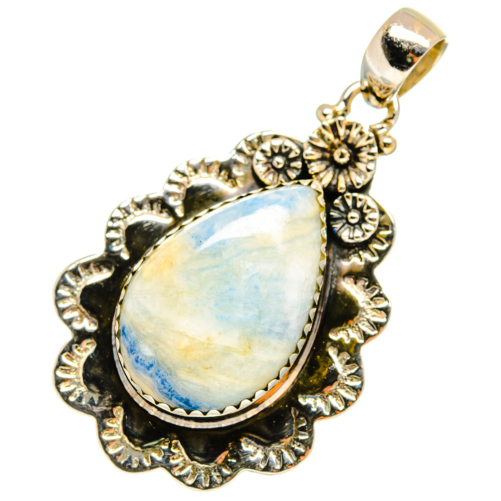 Blue Scheelite Pendants handcrafted by Ana Silver Co - PD9080