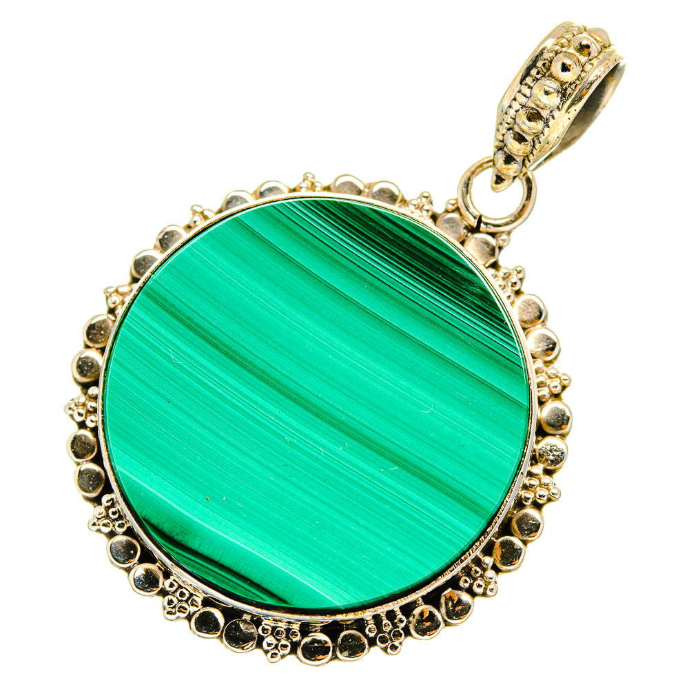 Malachite Pendants handcrafted by Ana Silver Co - PD9095