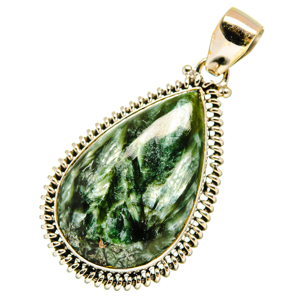 Seraphinite Pendants handcrafted by Ana Silver Co - PD9102