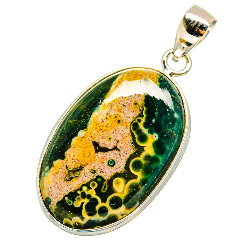 Ocean Jasper Pendants handcrafted by Ana Silver Co - PD9105