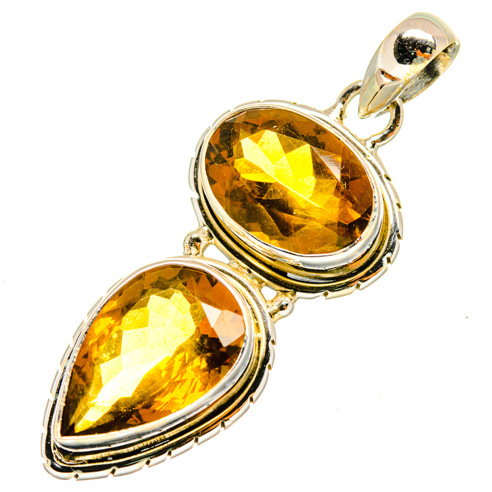 Mandarin Citrine Pendants handcrafted by Ana Silver Co - PD9120