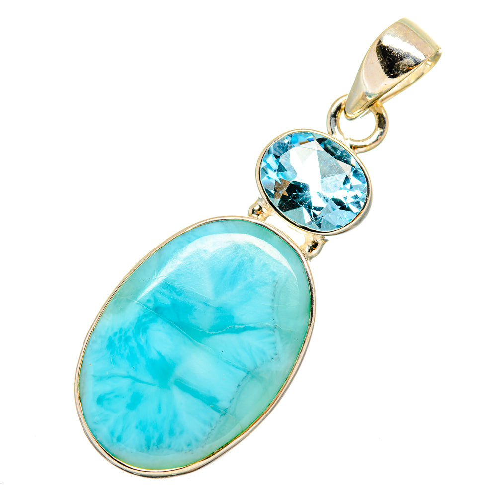 Larimar Pendants handcrafted by Ana Silver Co - PD9132