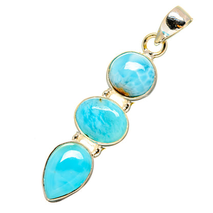 Larimar Pendants handcrafted by Ana Silver Co - PD9134