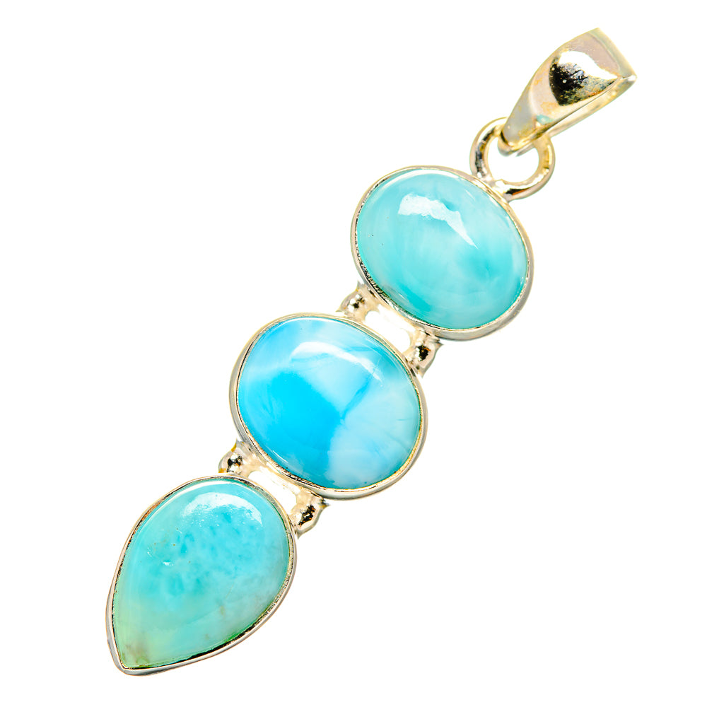 Larimar Pendants handcrafted by Ana Silver Co - PD9141