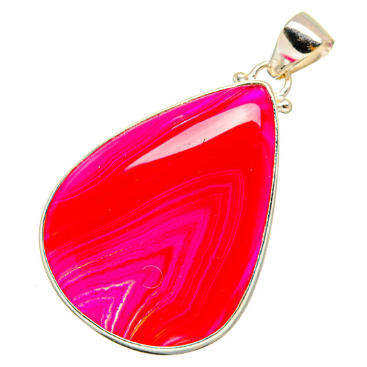 Pink Botswana Agate Pendants handcrafted by Ana Silver Co - PD9173