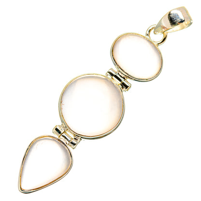 Rose Quartz Pendants handcrafted by Ana Silver Co - PD9185