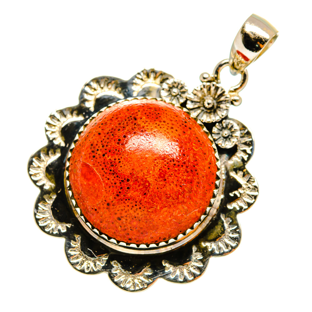 Sponge Coral Pendants handcrafted by Ana Silver Co - PD9195