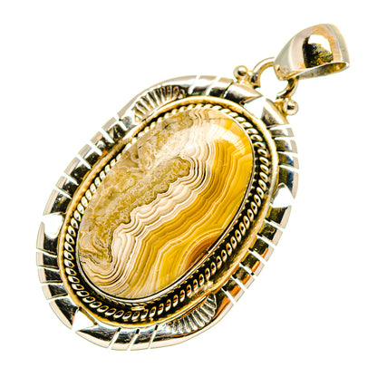 Laguna Lace Agate Pendants handcrafted by Ana Silver Co - PD9203