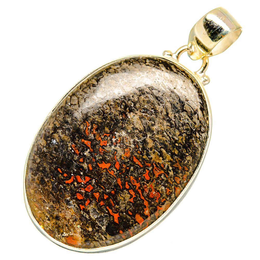 Russian Eudialyte Pendants handcrafted by Ana Silver Co - PD9215