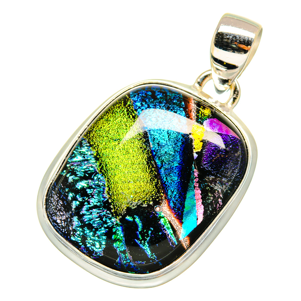 Dichroic Glass Pendants handcrafted by Ana Silver Co - PD9220