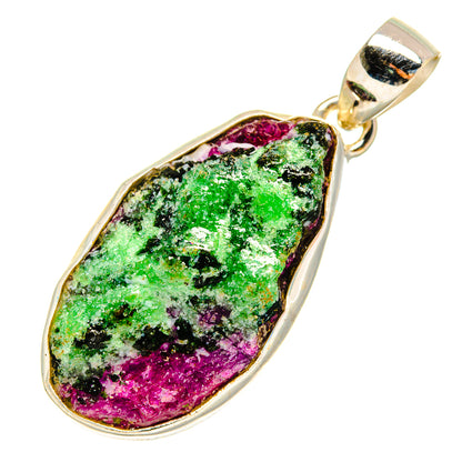 Ruby Fuchsite Pendants handcrafted by Ana Silver Co - PD9225
