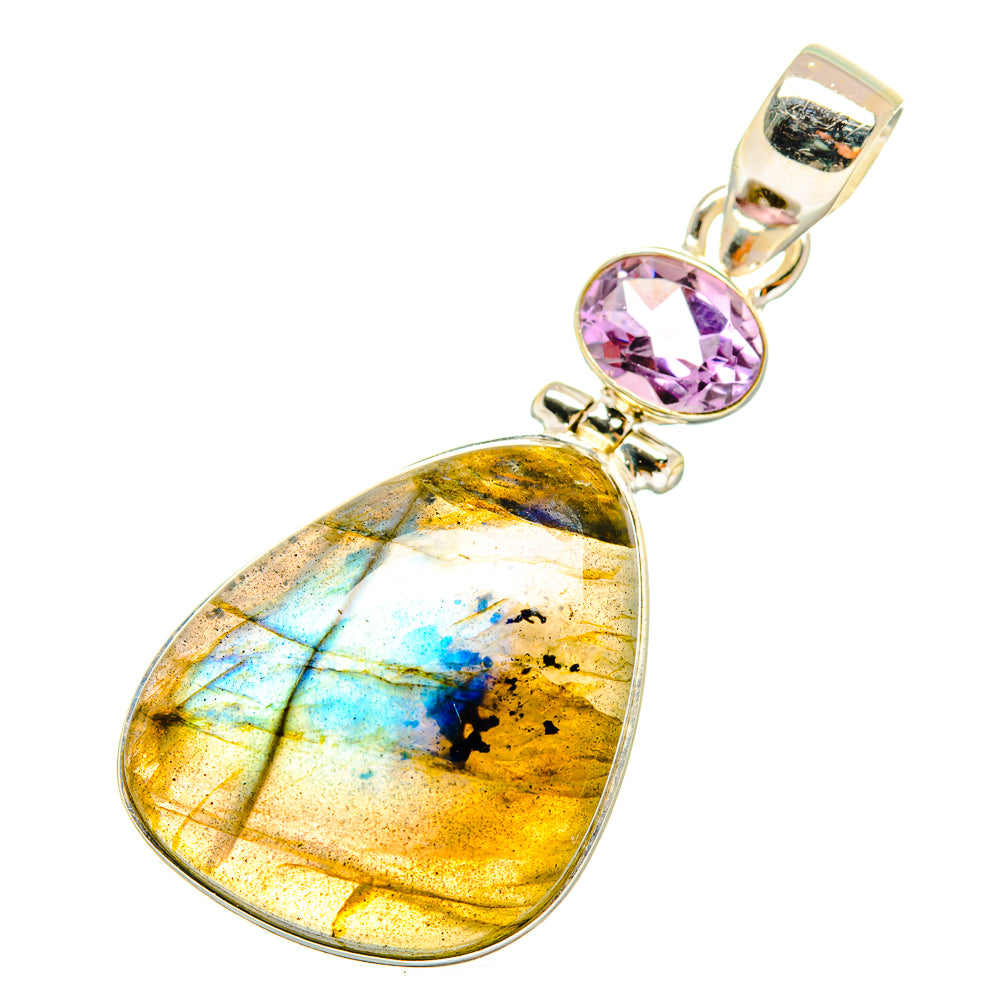 Labradorite Pendants handcrafted by Ana Silver Co - PD9230