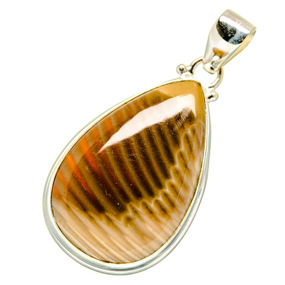 Peanut Wood Jasper Pendants handcrafted by Ana Silver Co - PD9245