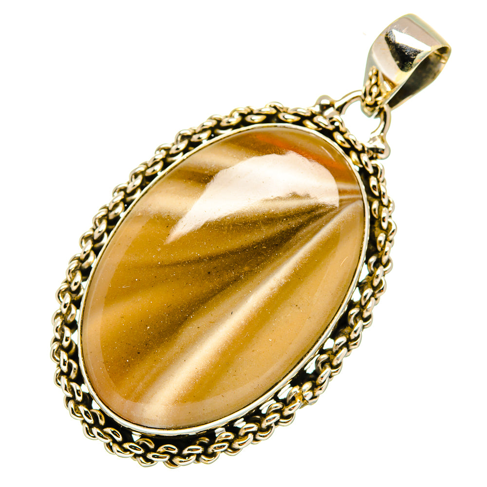 Peanut Wood Jasper Pendants handcrafted by Ana Silver Co - PD9253