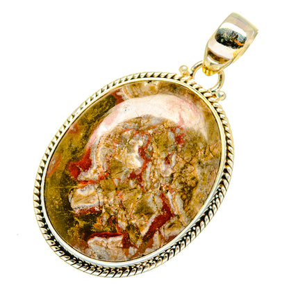 Mushroom Rhyolite Pendants handcrafted by Ana Silver Co - PD9260