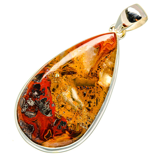 Crazy Lace Agate Pendants handcrafted by Ana Silver Co - PD9264