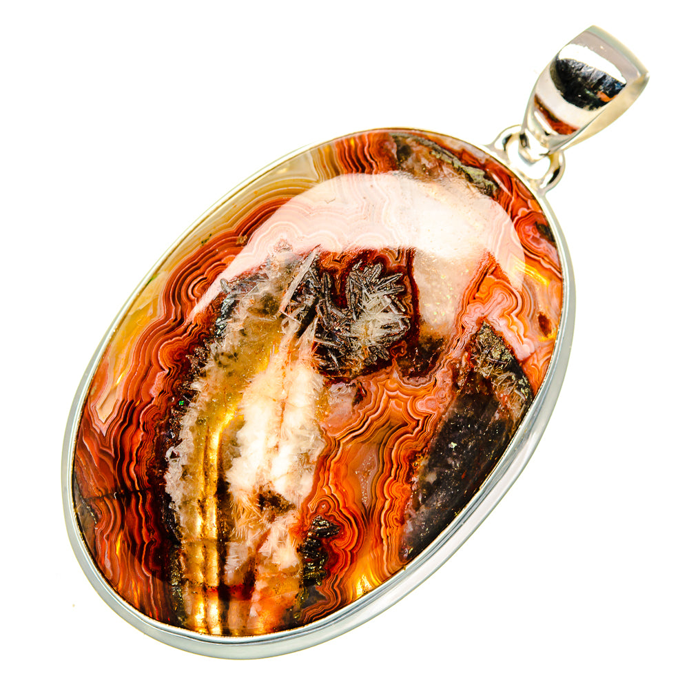 Crazy Lace Agate Pendants handcrafted by Ana Silver Co - PD9270