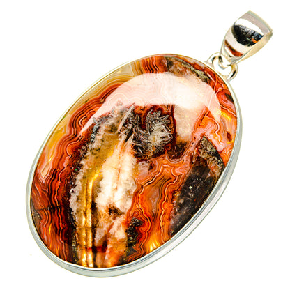 Crazy Lace Agate Pendants handcrafted by Ana Silver Co - PD9270