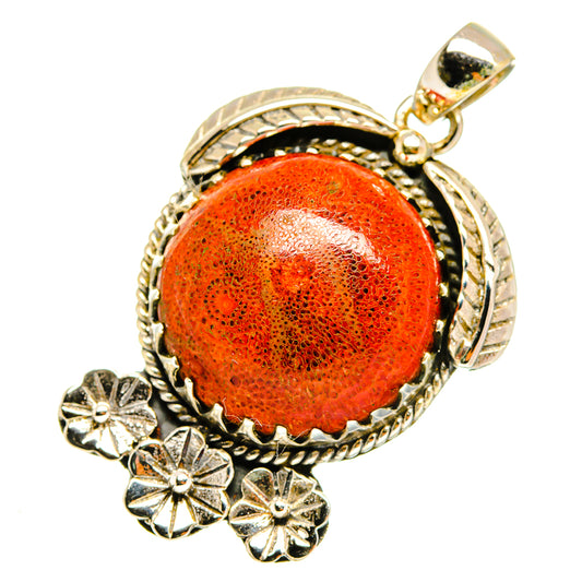 Sponge Coral Pendants handcrafted by Ana Silver Co - PD9281