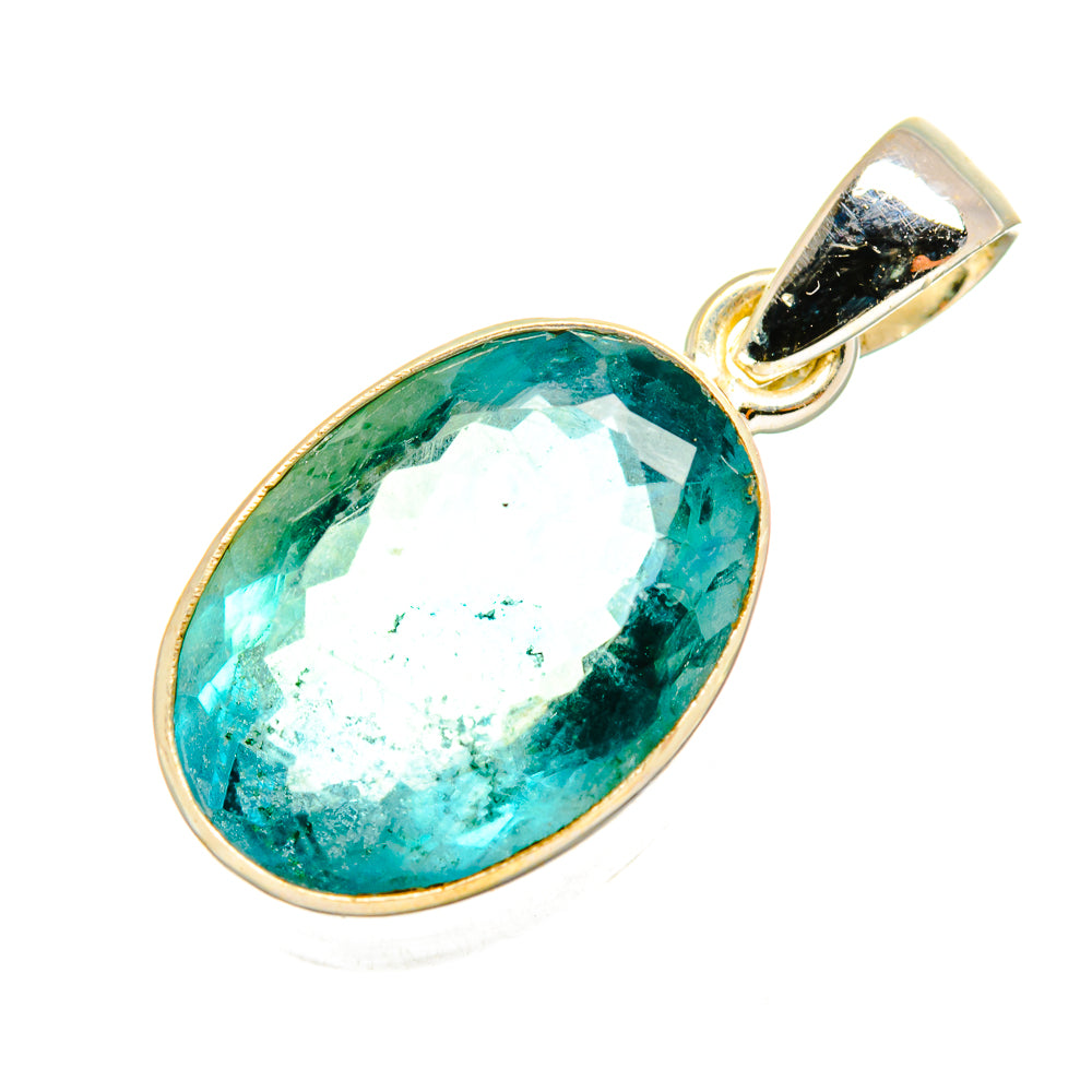 Blue Fluorite Pendants handcrafted by Ana Silver Co - PD9302