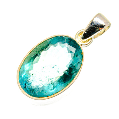 Blue Fluorite Pendants handcrafted by Ana Silver Co - PD9302