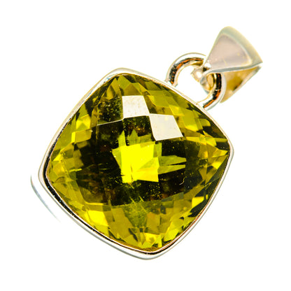 Olive Quartz Pendants handcrafted by Ana Silver Co - PD9471